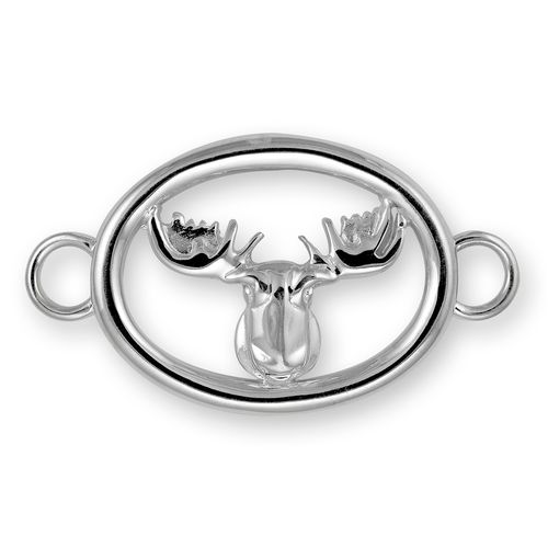 Moose Head Bracelet Clasp - Sterling Silver