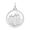 Mormon Temple Charm White Gold - 10-6382