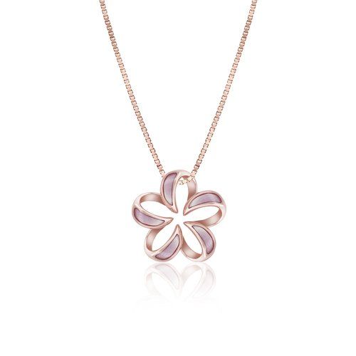 Mother of Pearl Floating Plumeria Pendant 13mm, Hawaiian Inspired Pendant, PCP-0049/ RG