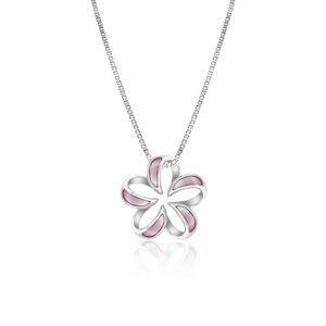 Mother of Pearl Floating Plumeria Pendant 13mm, Hawaiian Inspired Pendant, PCP-0049/ WG