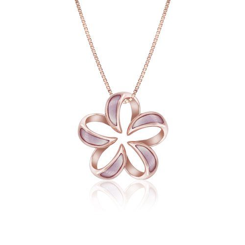 Mother of Pearl Floating Plumeria Pendant 18mm, Hawaiian Inspired  Pendant, PCP-0051/ RG