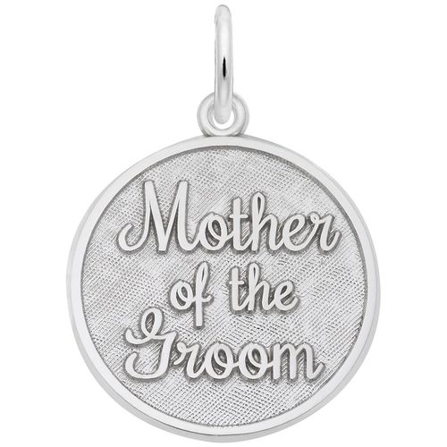 Mother of the Groom Charm - 14K White Gold - 10-1842-wg