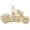Motorcycle Charm 10K Gold - 10-7748