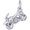 Motorcycle Charm Silver - 10-1543