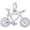 Mountain Bike Charm Silver - 10-3362