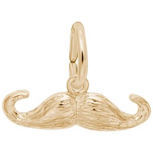 Moustache 3 Dimensional Charm - 10K Gold - 10-1531-10kg