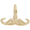 Moustache 3 Dimensional Charm - Gold Plated - 10-1531-gp