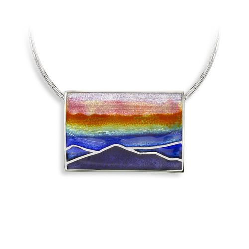 Multi Landscape-Smoky Mountains Necklace - NN0517A