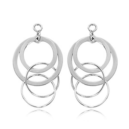 Multi Link Drop Jacket - 14K White Gold