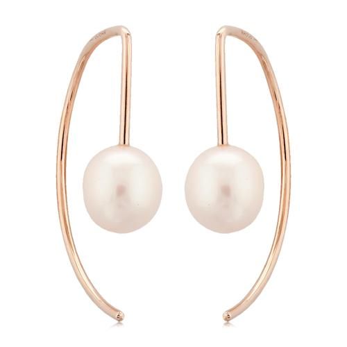 14kr Curved Threader W-fwp Earrings - 14351FPRG