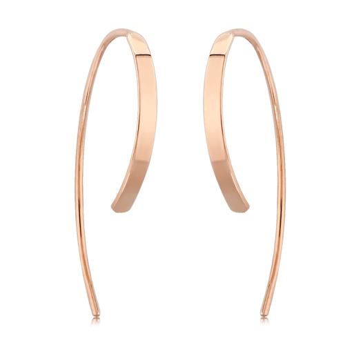 14kr Flat Sweep Earrings - 14342RG