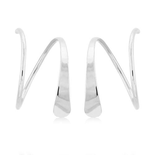 14kw Tappered Wire Cuff Earrings - 14322WG