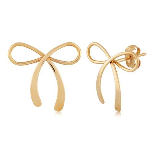 14ky Bow Stud Earrings - 14476
