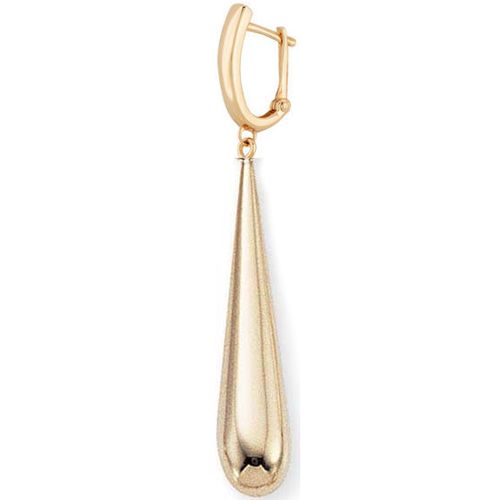 14ky Cuff W-long Teardrop Earrings - 14298-TDRP