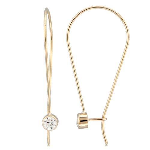 14ky Sweep W-50cttw Dia.- I3 I3-si1-g-h Earrings - 14321-4C