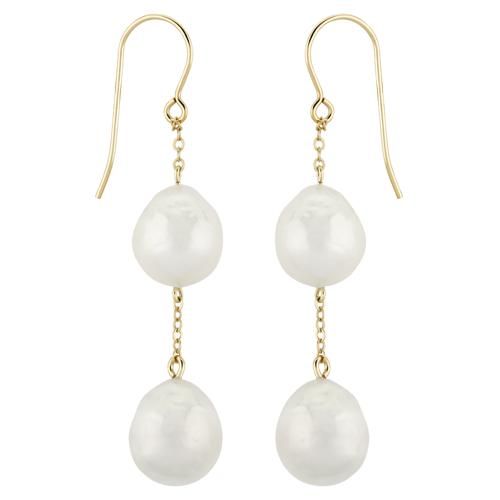 14ky Dual Baroque Drops Earrings - 14394BRFP