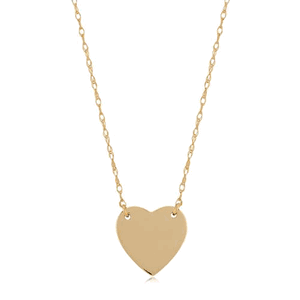 14ky Heart Neck 16-18 Inch Necklace - 9026818