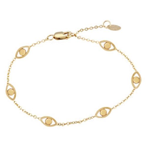 14ky Multi Evil Eye Bracelet 7-7.5 Inch Bracelet - 9025927-5