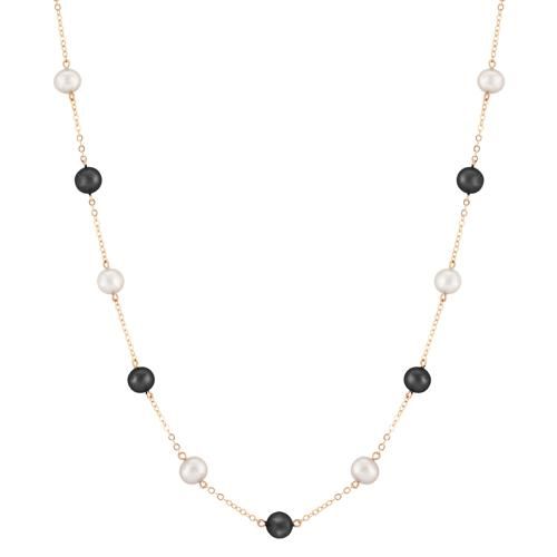 14ky Multi Prl-ox Choker-18in Necklace - 902095FPOX18
