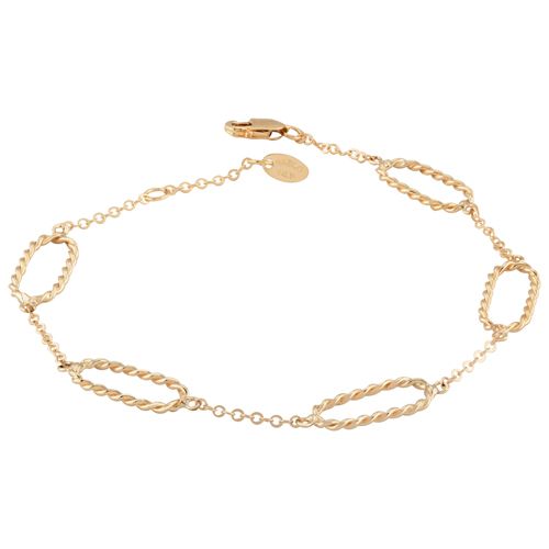 14ky Multi Twist Paper Clip 7-7.5 Inch Bracelet - 902727-5