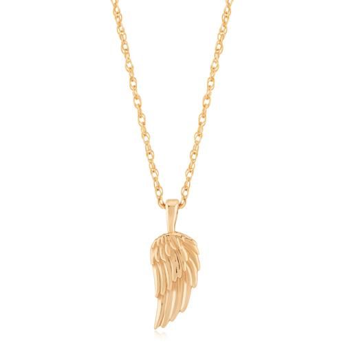 14ky Single Wing Necklace 18 Inch Necklace - 90259018