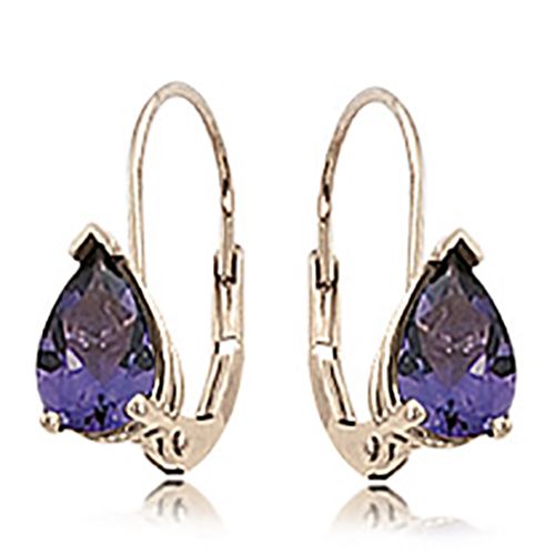 2-7x5 Ps Amethyst Earrings - 90166am - 14k Yellow Gold
