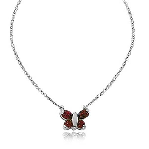 2-3mm Rd-2-5x3 Garnet-16 Inch Pendant - 80178ga16-ss - Sterling Silver