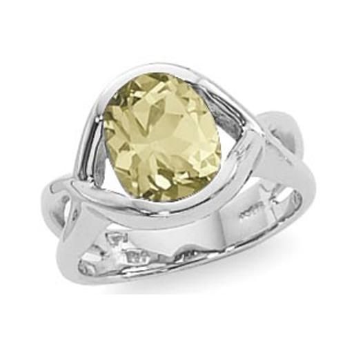 10x8 Oval Oro Verde Ring - 70886ov-ss - Sterling Silver