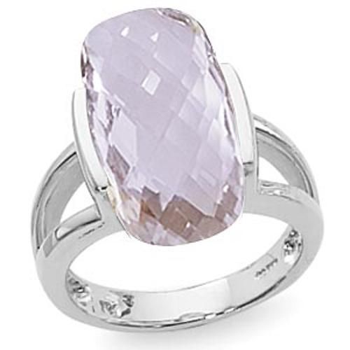 18x10 Cushion Brio Rose De France Ring - 70899rdf-ss - Sterling Silver
