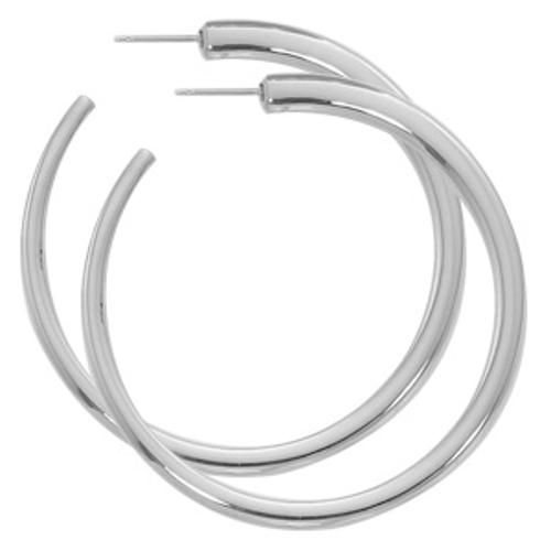 Fashion Large Hoop With Post Earrings - 4271-ss - Sterling Silver