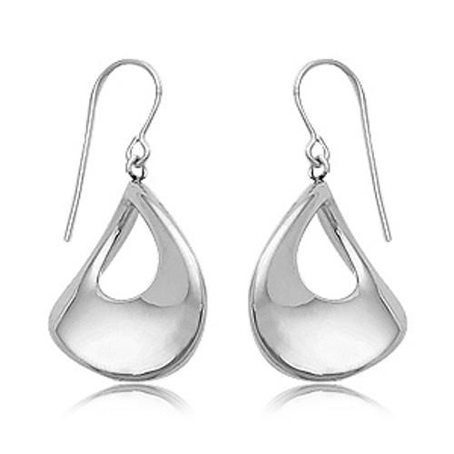 Fashion Medium Pear Shape Drop Earrings - 4193-ss - Sterling Silver