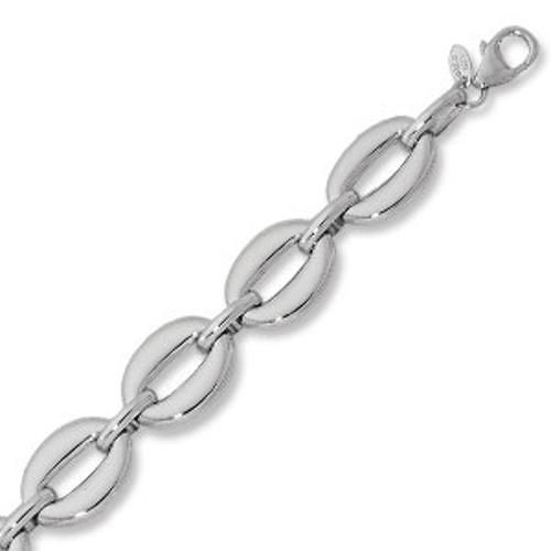 Fashion Oval Link Bracelet - 435907-ss - Sterling Silver