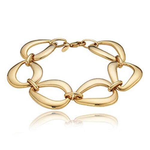 Fashion Pearshape Link Bracelet - 435607 - 14k Yellow Gold