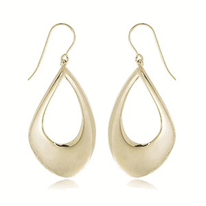 Fashion Pearshaped Drop Earrings - 4185 - 14k Yellow Gold