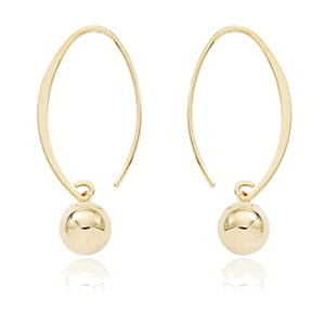 Fashion Sweep 8mm Ball Earrings - 13462ball - 14k Yellow Gold