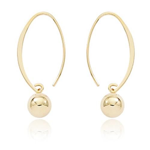Fashion Sweep 8mm Ball Earrings - 13462ball - 14k Yellow Gold