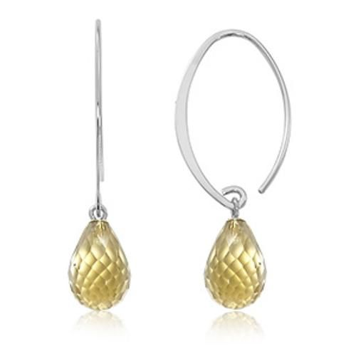 Fashion Small Simple Sweep Ci Earrings - 13462ci-ss - Sterling Silver