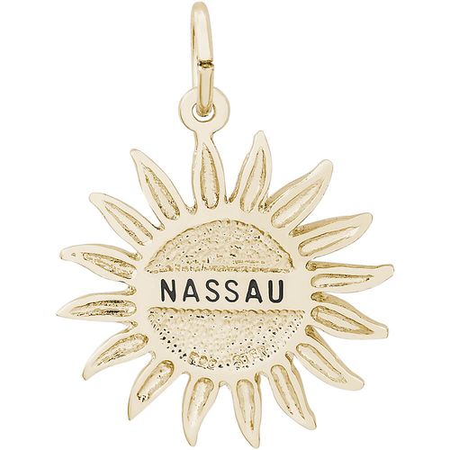 Nassau Sun Large Charm - 10K Gold