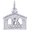 Nativity Scene Charm White Gold - 10-8159