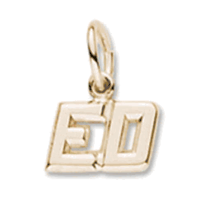 Neckname 2 Character 10K Gold - 42-8502-0-10K