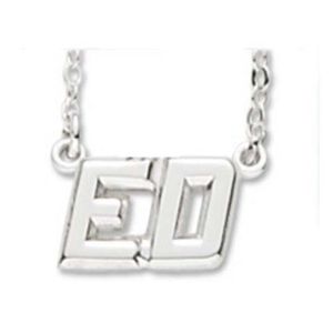 Neckname 2 Character 14K While Gold - 42-9502-0-14KW