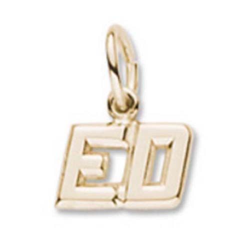 Neckname 2 Character Gold Plated - 42-8502-0-GP