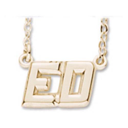 Neckname 2 Character Gold Plated - 42-9502-0-GP