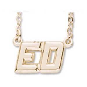 Neckname 2 Character Gold Plated - 42-9502-0-GP