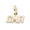 Neckname 3 Character Gold Plated - 42-8503-0-GP