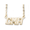Neckname 3 Character Gold Plated - 42-9503-0-GP