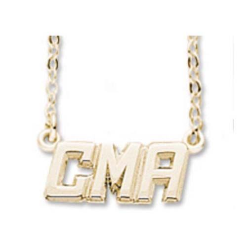 Neckname 3 Character Gold Plated - 42-9503-0-GP