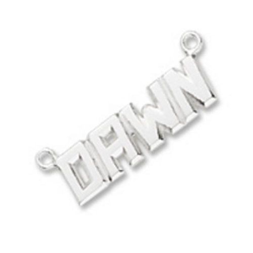 Neckname 4 Character Charm - 14K White Gold - 42-8504