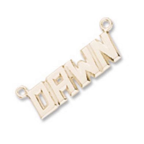 Neckname 4 Character Charm - Gold Plated - 42-8504