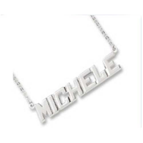 Neckname 7 Character 14K While Gold - 42-9507-0-14KW